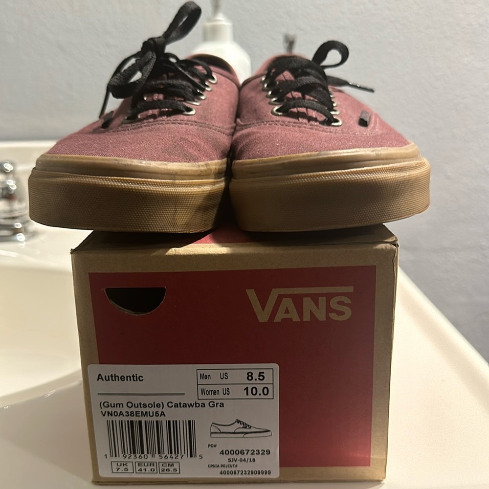 Vans authentic gum outsole Catawba